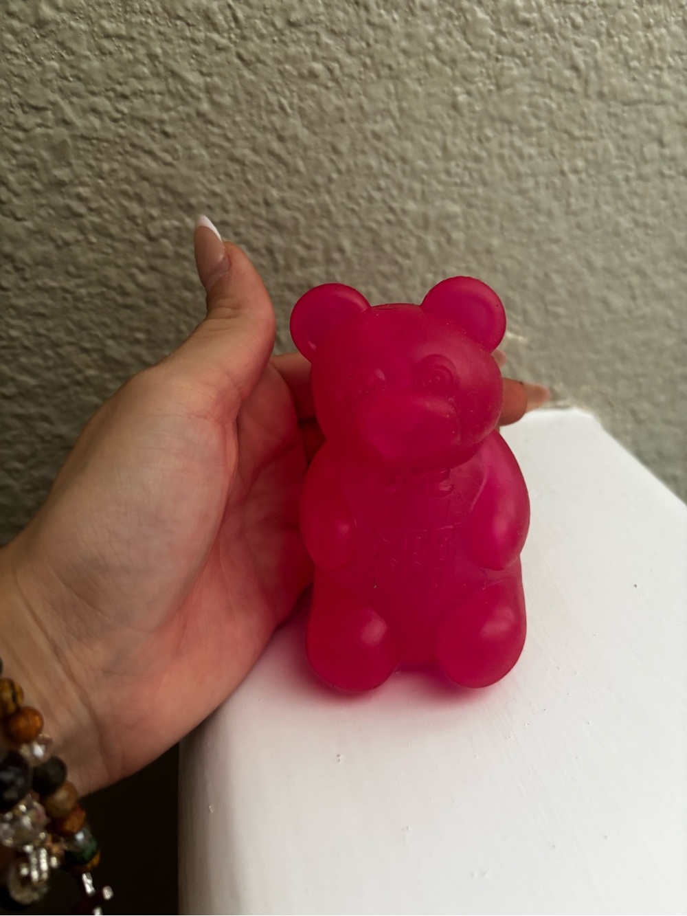 Soft Pink Bear Squeeze Toy for Kids